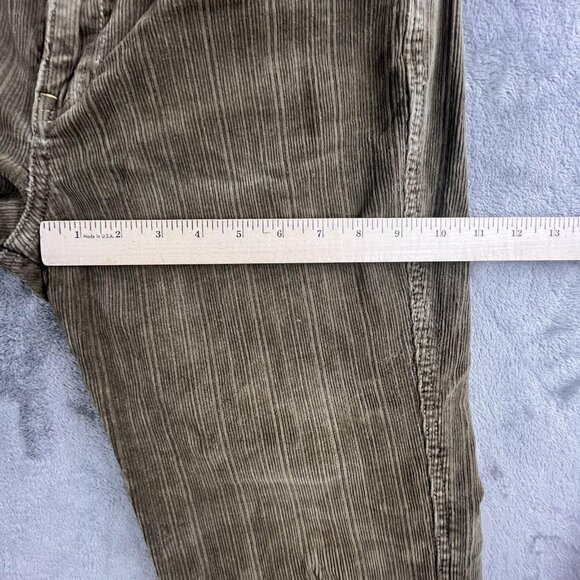 Z Cavaricci Pants Womens 12 Brown Corduroy Straight Leg Stretch Retro Y2K Style - Picture 11 of 16